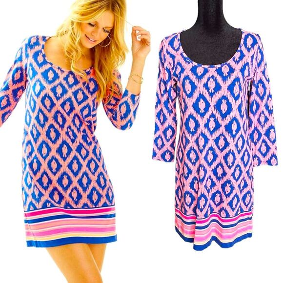 Lilly Pulitzer Dresses & Skirts - Lilly Pulitzer Beacon Fish Chase Dress in Bomber Blue | Beach Vacation Spring SM
